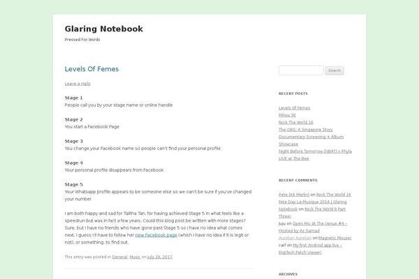 WordPress website example screenshot