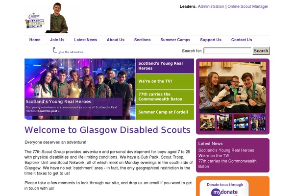 glasgowdisabledscouts.org site used Scoutit
