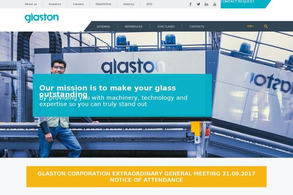 glaston.net site used Glaston