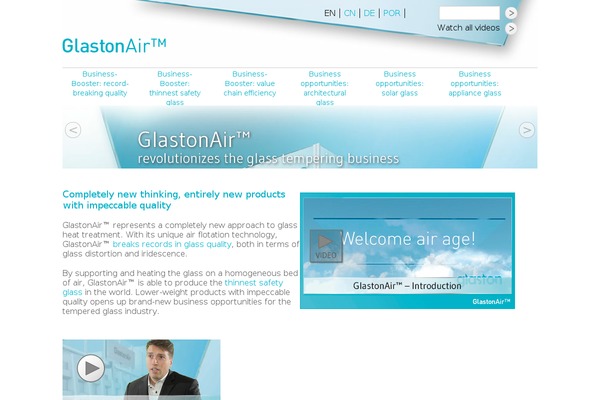glastonair.net site used Glaston