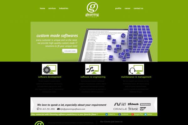 Gleaming theme websites examples