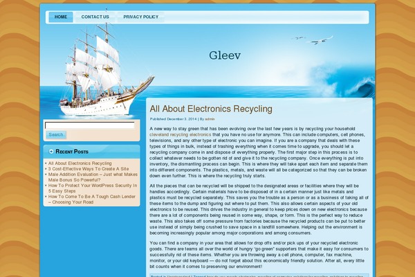 WordPress website example screenshot