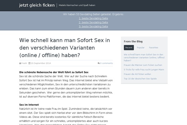 WordPress website example screenshot