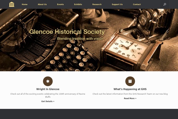 Vantage theme site design template sample