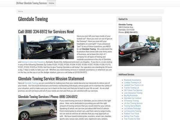 glendale-towing.info site used WP Knowledge Base