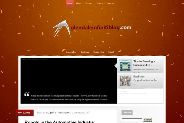 Glow theme site design template sample