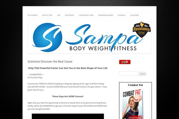 Twenty Twelve theme site design template sample