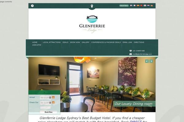 glenferrielodge.com site used Nice Hotel