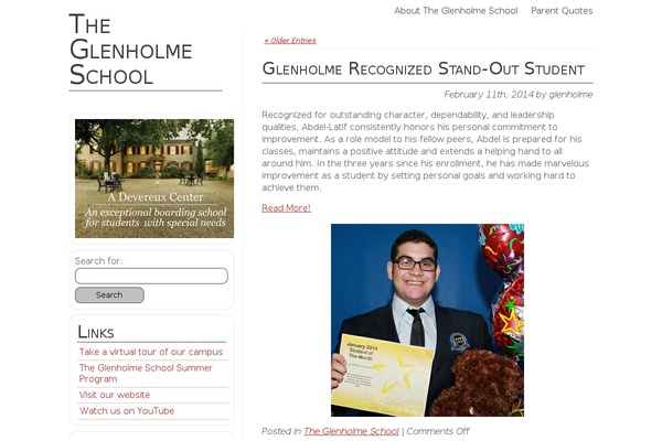 glenholmeschool.com site used Aggiornare