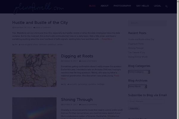 Parallax Frame theme site design template sample