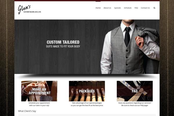 Avada theme site design template sample