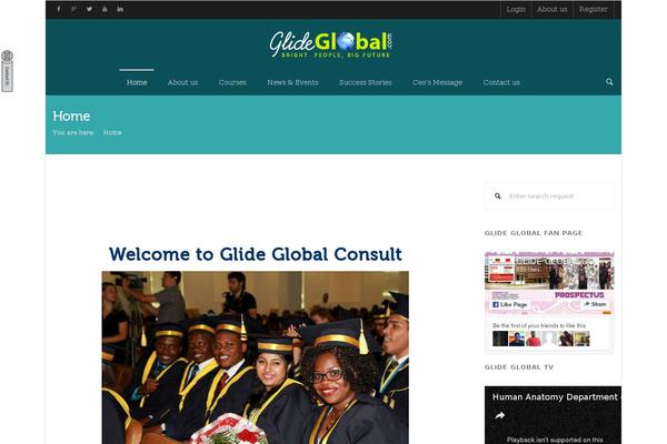 glideglobal.com site used Embrace