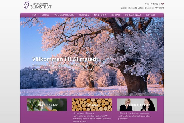 glimstedt.se site used Glimstedt