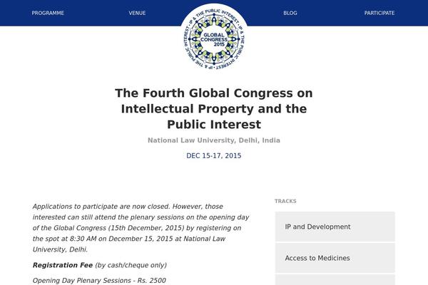 global-congress.org site used Startup Blog