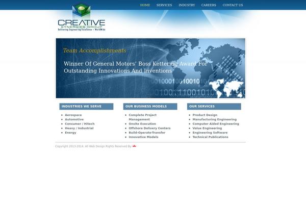 Twenty Twelve theme site design template sample