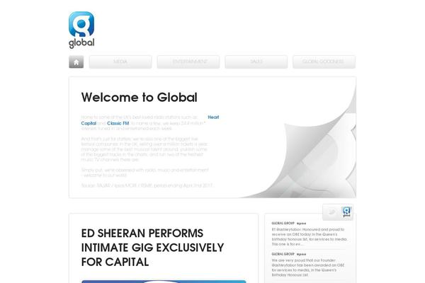 Global theme site design template sample