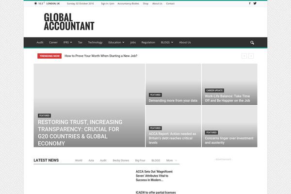 globalaccountantweb.com site used Newspress-extend
