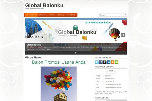 globalbalon.com site used Gradus