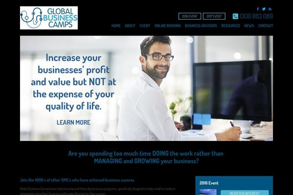 globalbusinesscamps.com.au site used Gbc