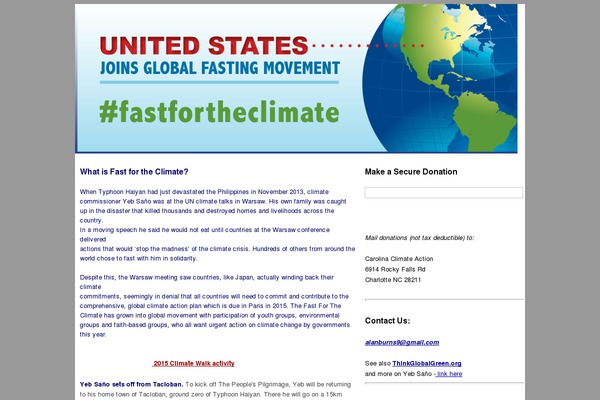 globalclimatefast.org site used Cop20_mod