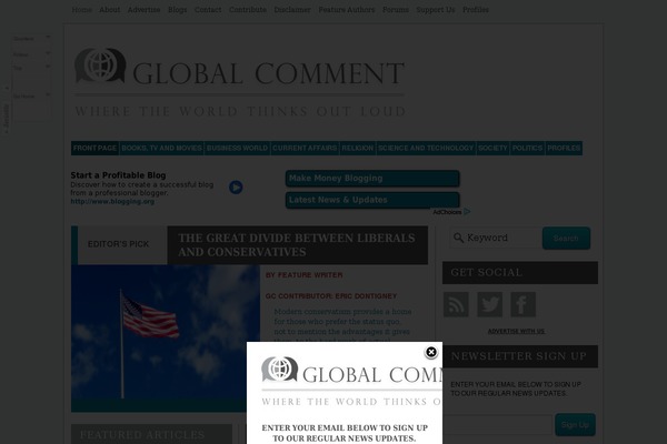 globalcomment.com site used Royal-news-magazine