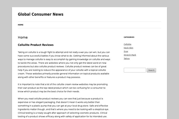 Twenty Twelve theme site design template sample