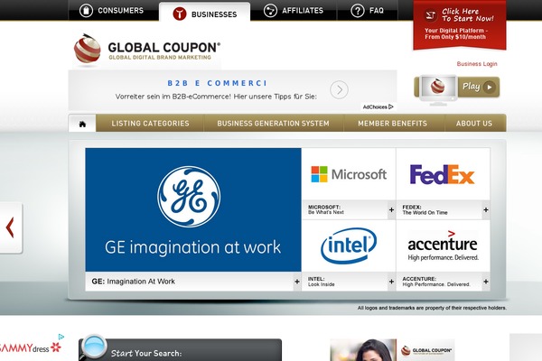 globalcoupon.ca site used Globalcoupon