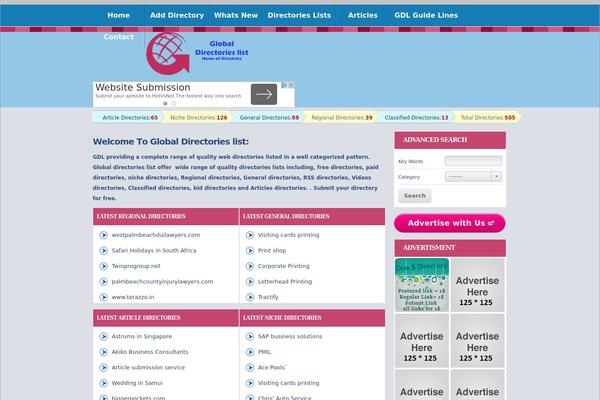 globaldirectorieslist.com site used Gdl