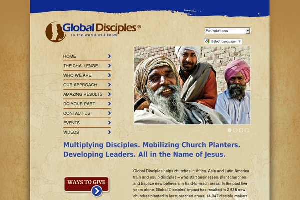 globaldisciples.org site used Gdc