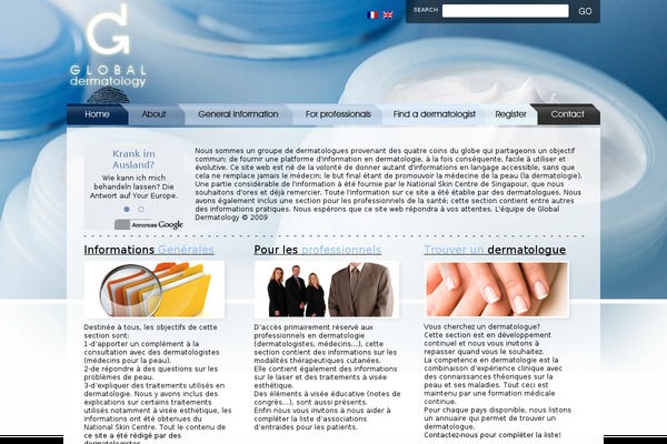globale-dermatologie.com site used Globaldermatology