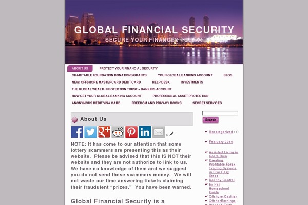 globalfinancialsecurity.com site used Theme35