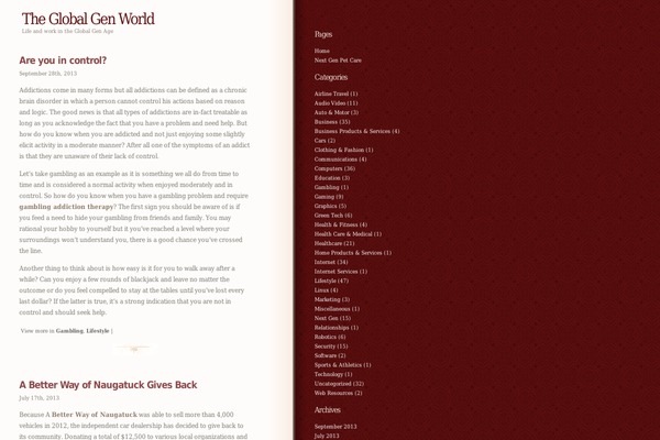 WordPress website example screenshot