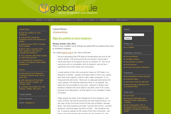 globalirish.ie site used Rockinblue-3col-1