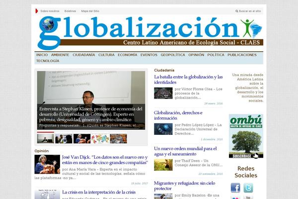 globalizacion.org site used Advanced Newspaper