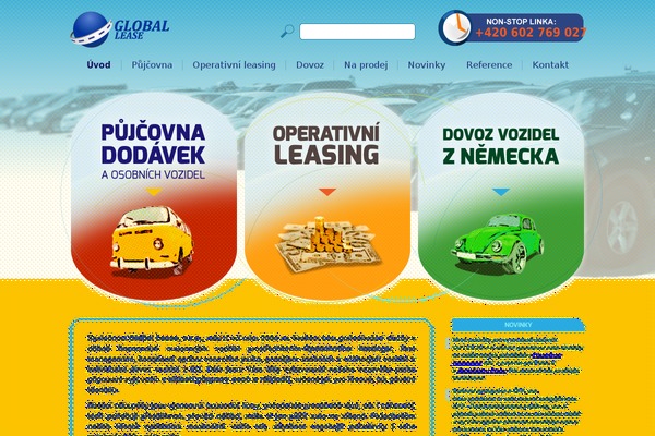 globallease.cz site used Globallease