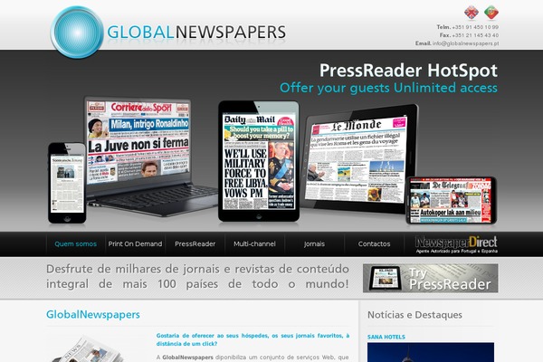 Global News theme site design template sample