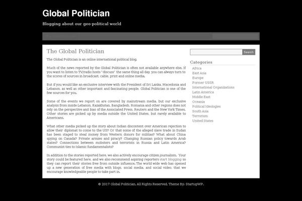 globalpolitician.com site used Curation