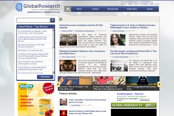 globalresearch.ca site used Globalresearch