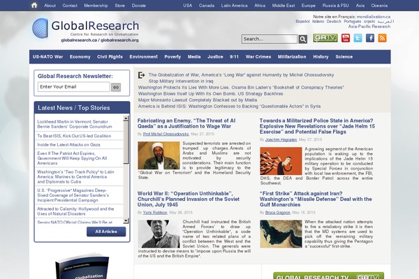 globalresearch.org site used Globalresearch