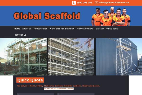 globalscaffold.com.au site used Global-scaffold