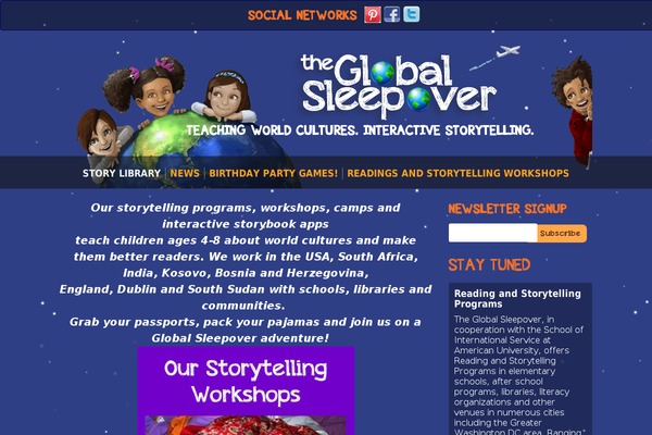 globalsleepover.com site used The-global-sleepover