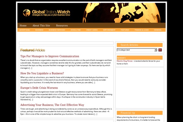 globalstrategywatch.com site used Pinboard