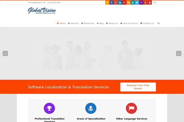 Custom theme site design template sample