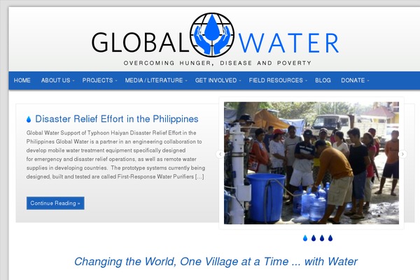 globalwater.org site used Wp-professional101