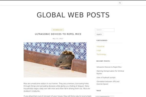 WordPress website example screenshot