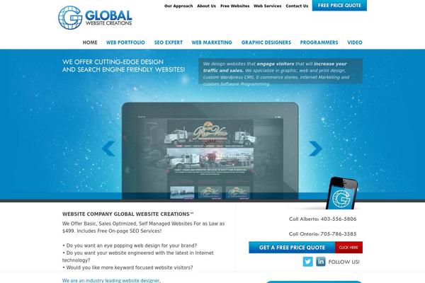 Global theme site design template sample