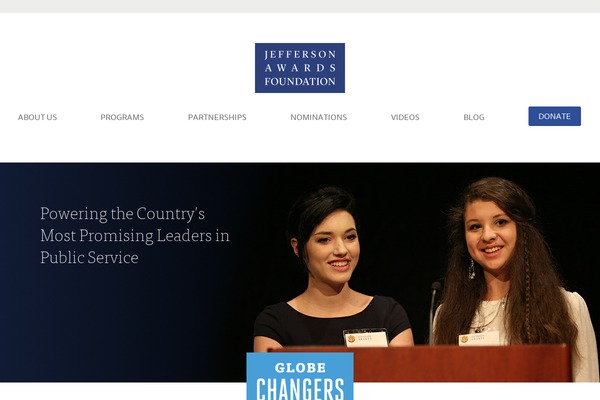 globechangers.org site used Jefferson-awards