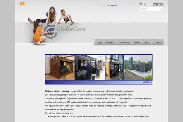 globecorebitumen.com site used Globecore-grey