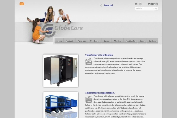 globecoreoil.com site used Globecore-grey