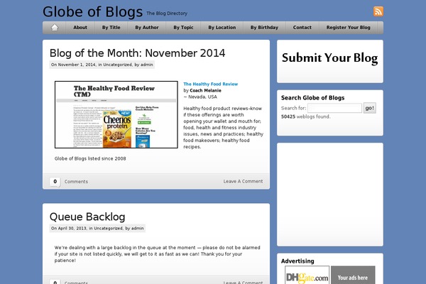 iBlog theme site design template sample